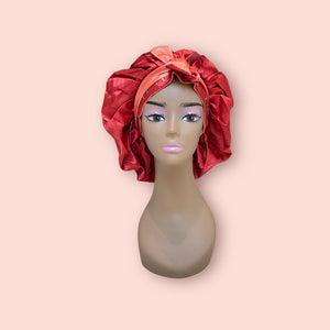 Red and Light Red bonnet